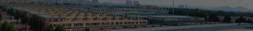 Aerial view of Yongnian fastener industry and manufacturing market in China