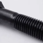 Black oxide hex head bolt for heavy duty machinery fastening