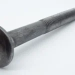 Plain finish carriage bolt with round head and square neck for structural timber fastening